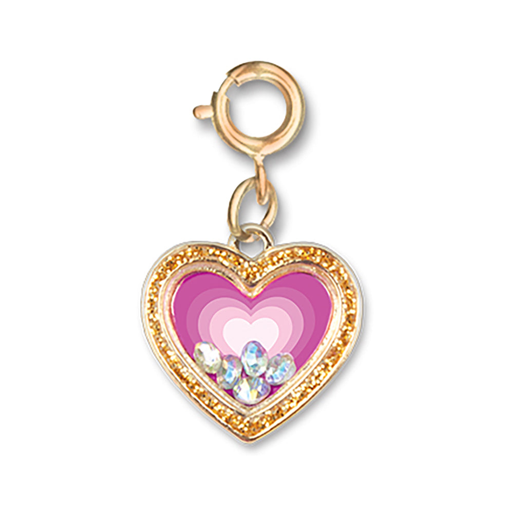 Charm It! Gold Heart Shaker Charm