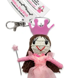 Glinda Good Witch String Doll Keychain