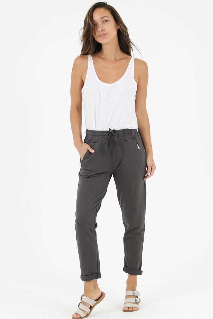 French Terry Joggers w/ Zipper Pocket