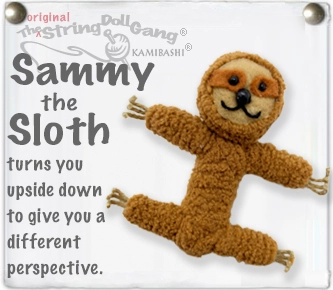 Sammy the Sloth String Doll Keychain