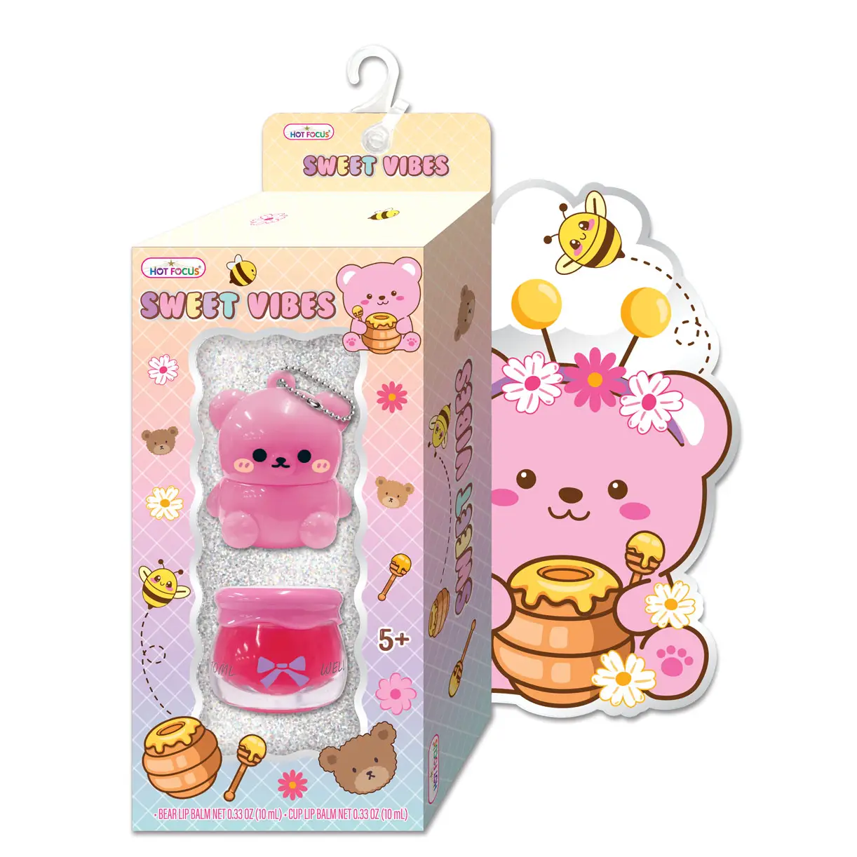 Girls Sweet Vibes Critters Lip Set
