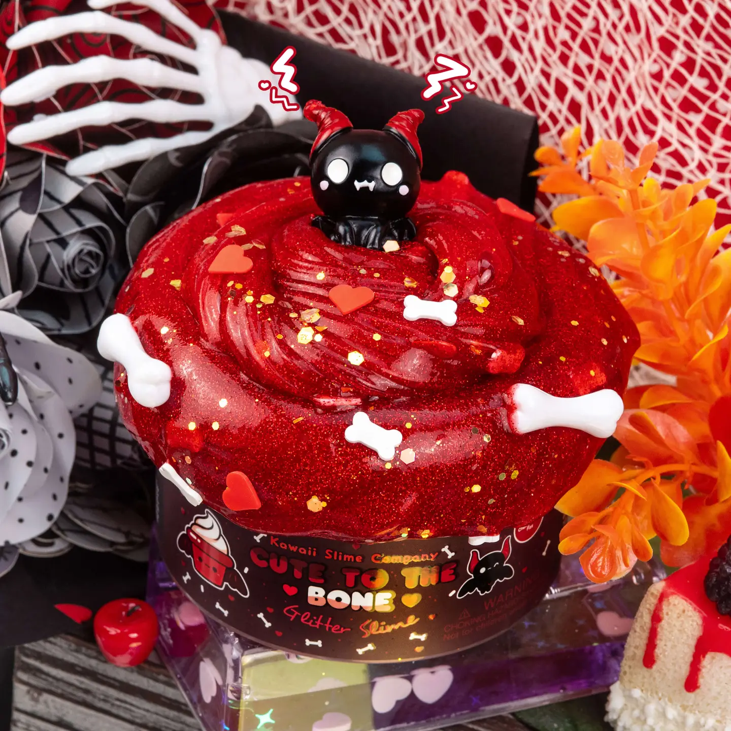 Cute To the Bone Glitter Slime