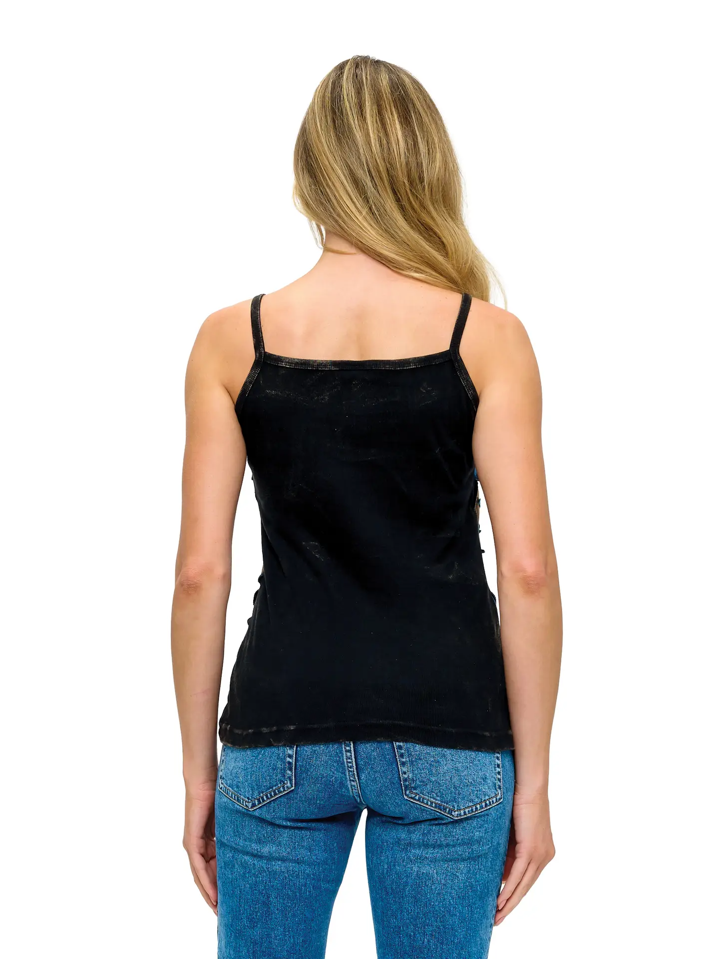 Razor Cut Patchwork Tank Top