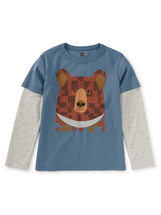 Kids Moon Bear Layered Tee