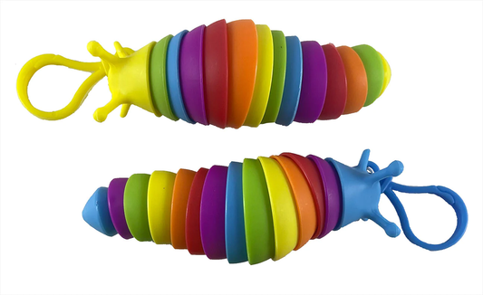 Rainbow Fidget Slug Clip