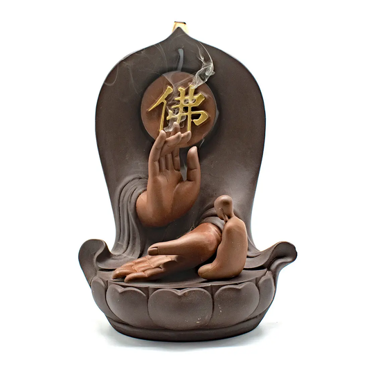 Serenity Hand Ceramic Backflow Incense Burner