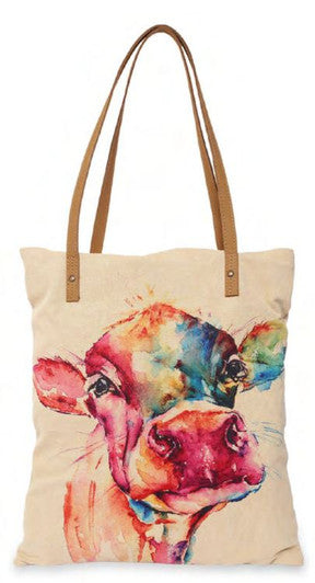 Cow Book Bag Tote
