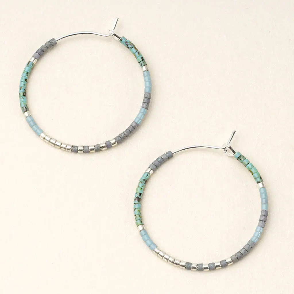 Chromacolor Miyuki Small Ombre Hoop Earrings