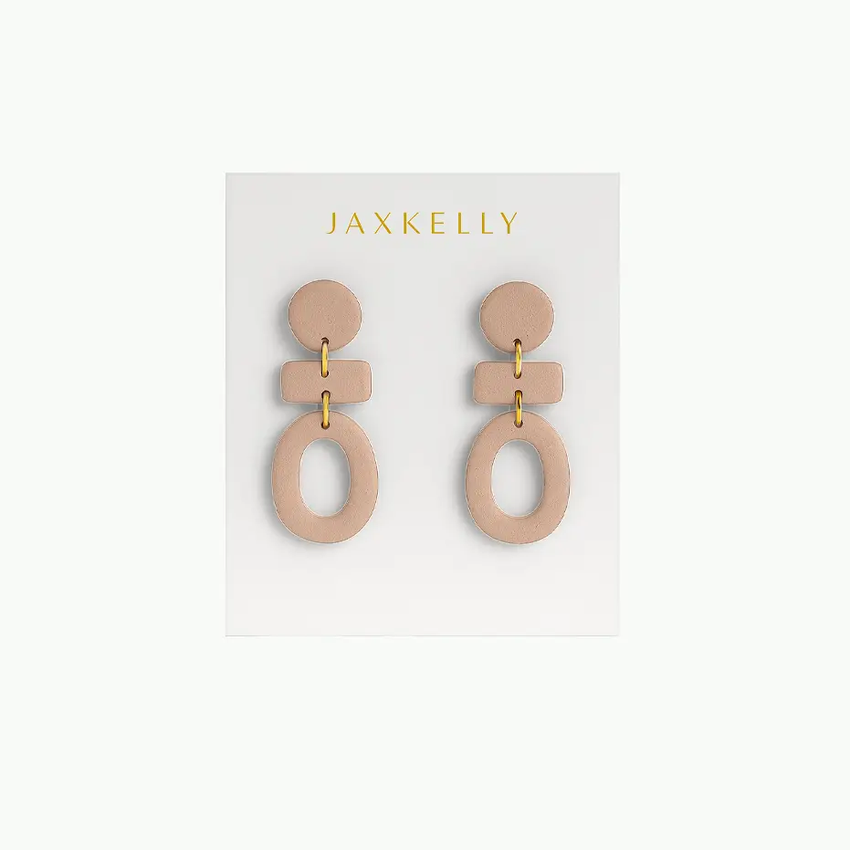 Three Tier Clay Earrings