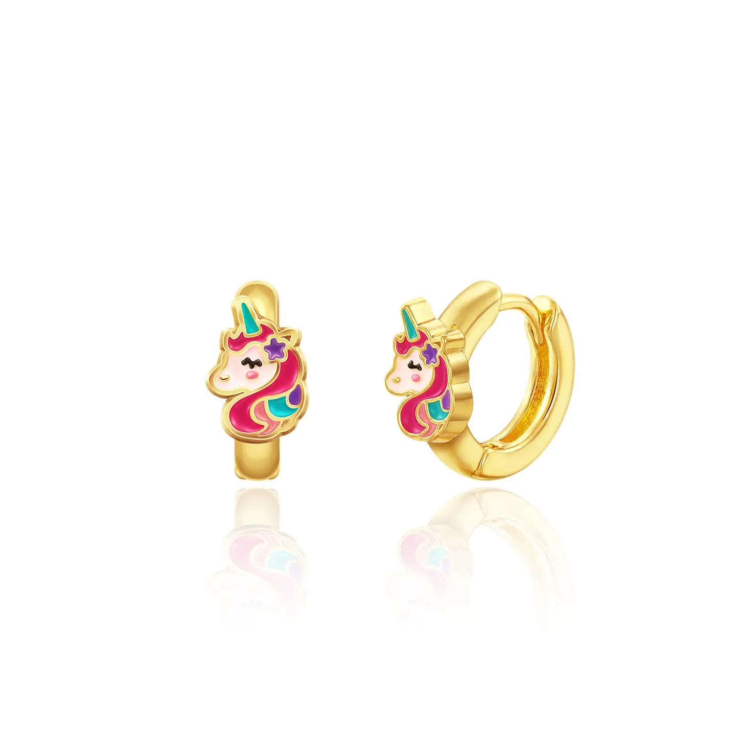 Unicorn Earlets 18K Gold Plated Earrings