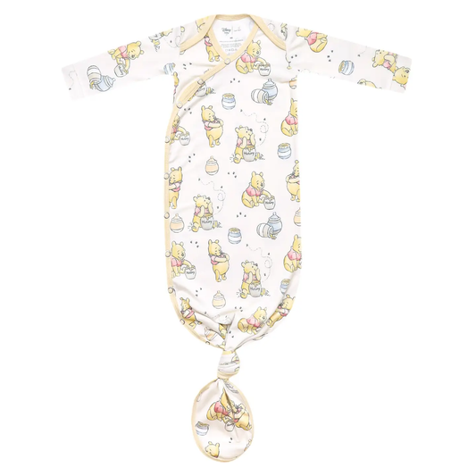 Winnie the Pooh Hunny Newborn Knotted Gown