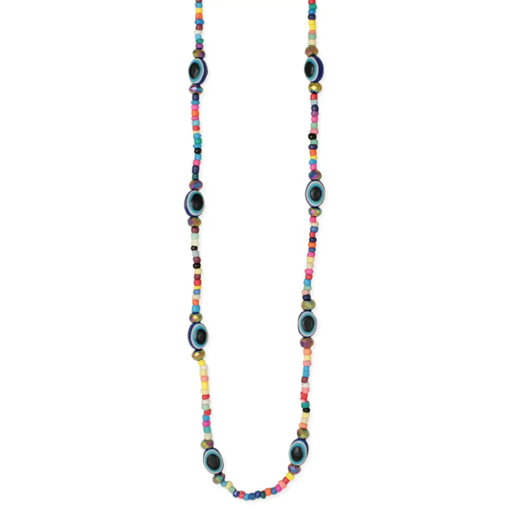 Multicolor Evil Eye Beaded Necklace