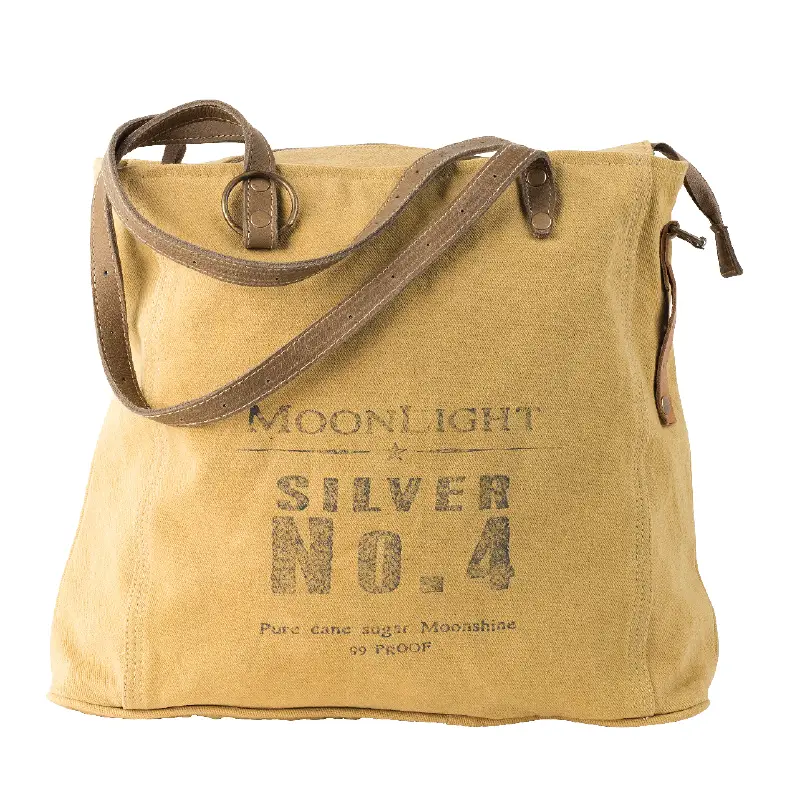 Silver No. 4 Tote Bag