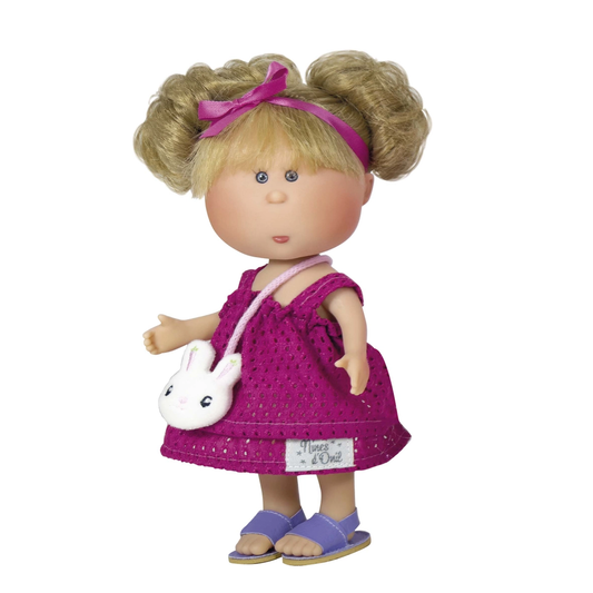 Little Mia Doll Pink Dress Bunny Purse