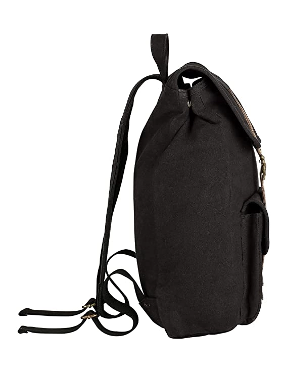 Parker Canvas Backpack-Black