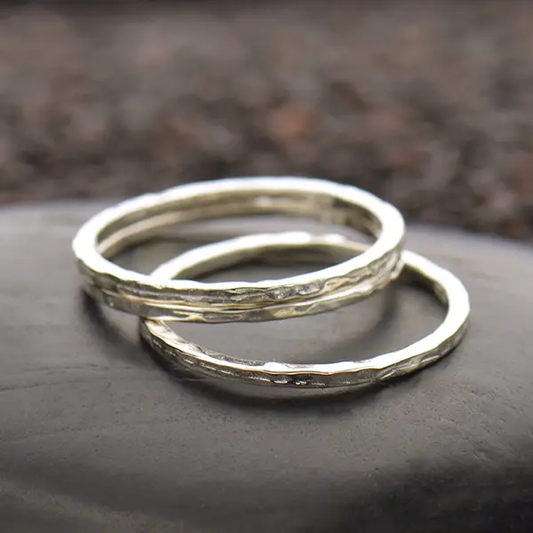 Sterling Silver Hammered Ring