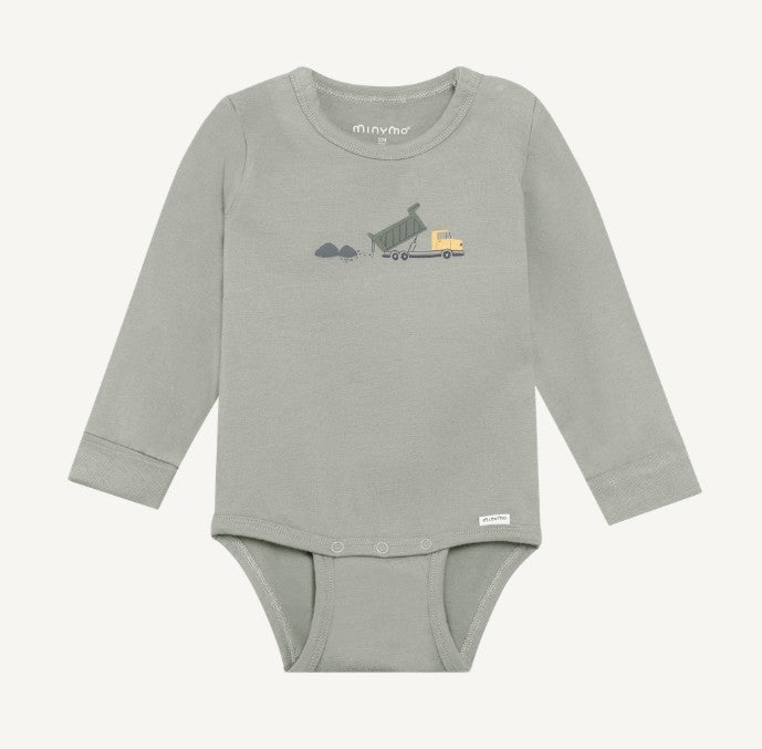 Baby Long Sleeve Construction Truck Onesie