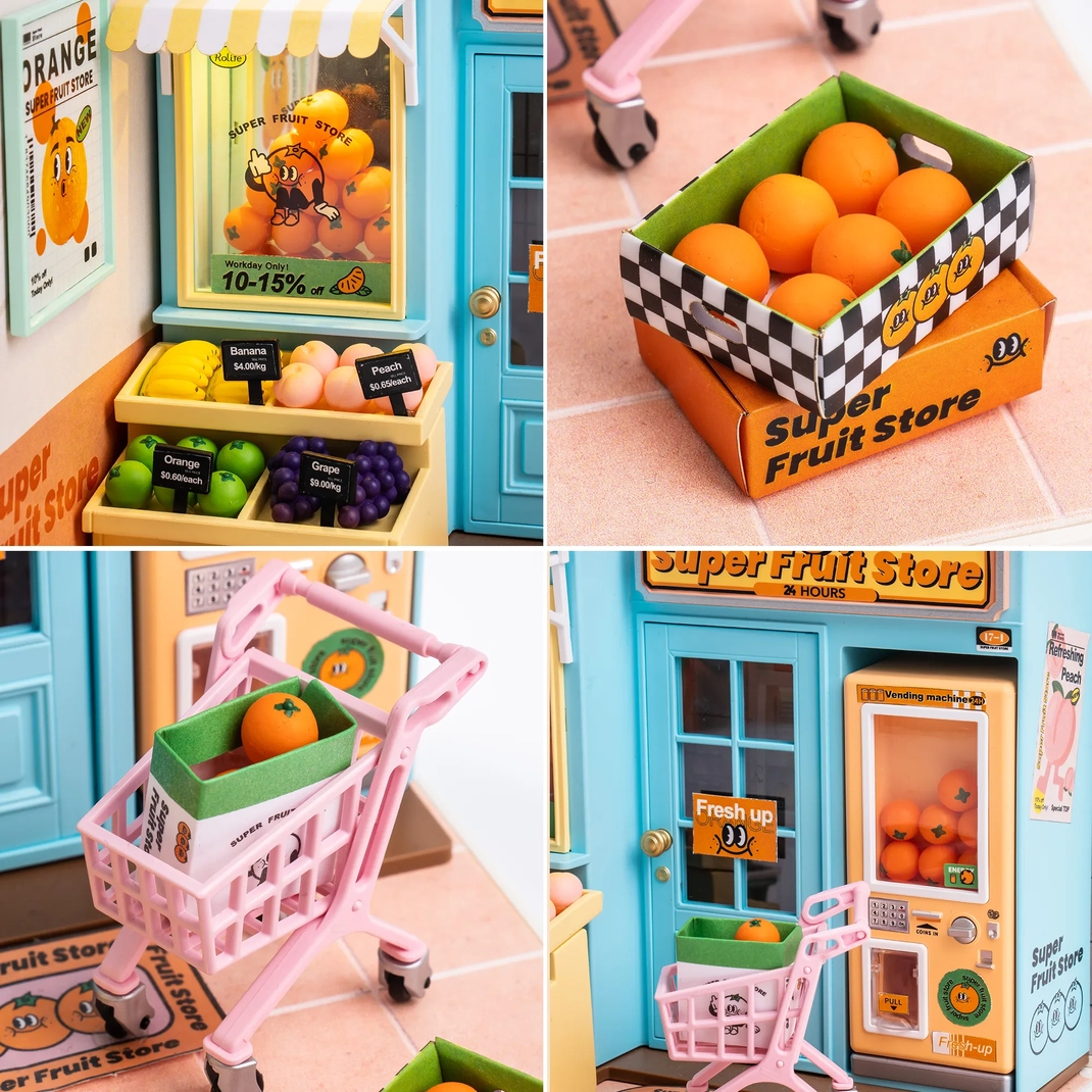 Miniature House Kit: Daily VC Fruit Store