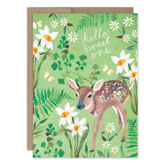 Fawn New Baby Card