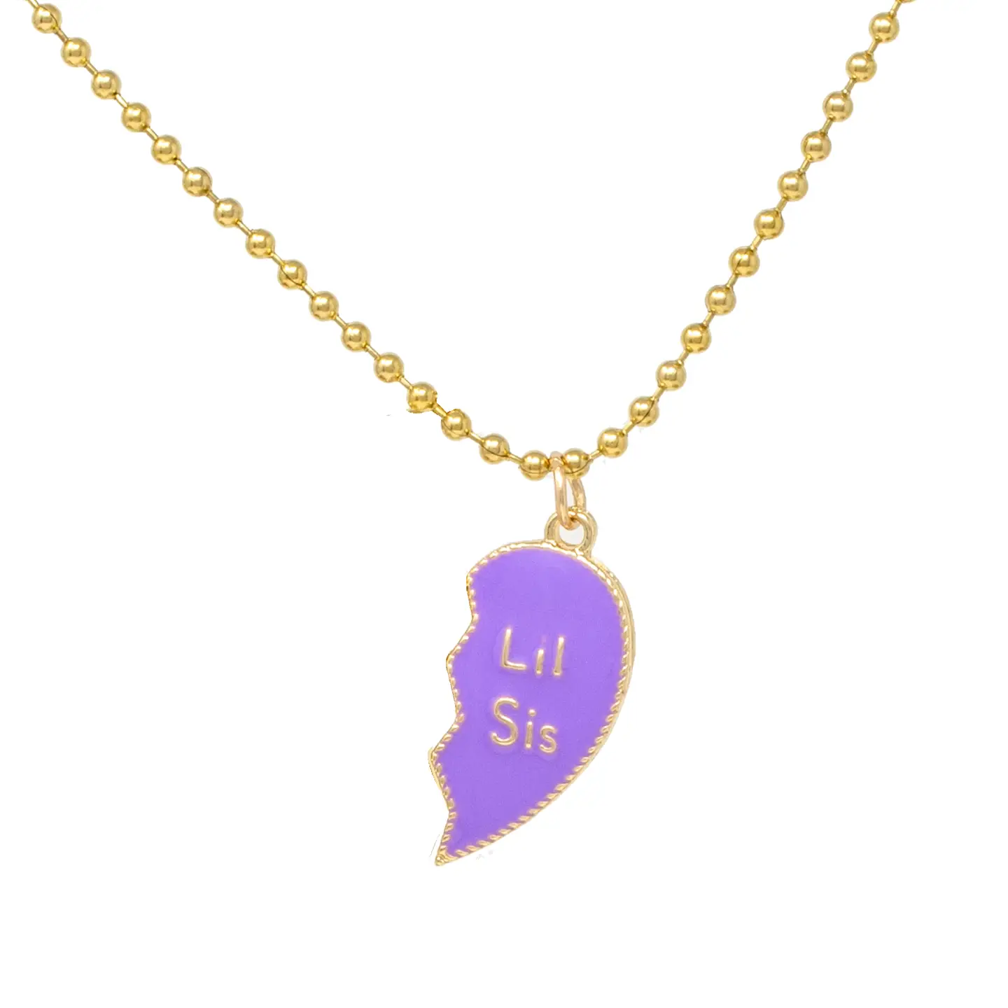 Girls Big Sis Lil Sis Magnetic Necklace Set