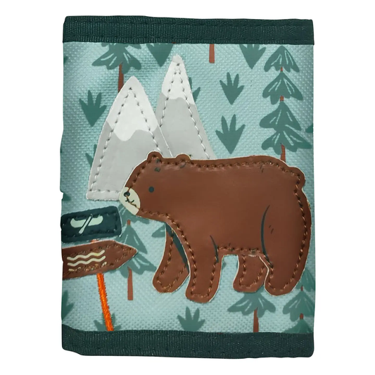 Kids Trifold Wallet - Mountain Bear