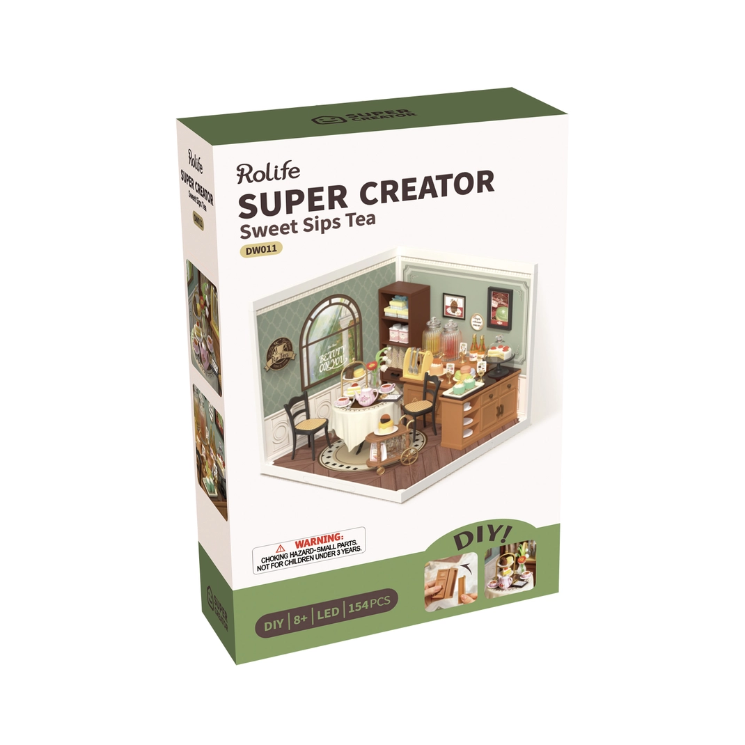 Miniature House Kit: Sweet Sips Tea