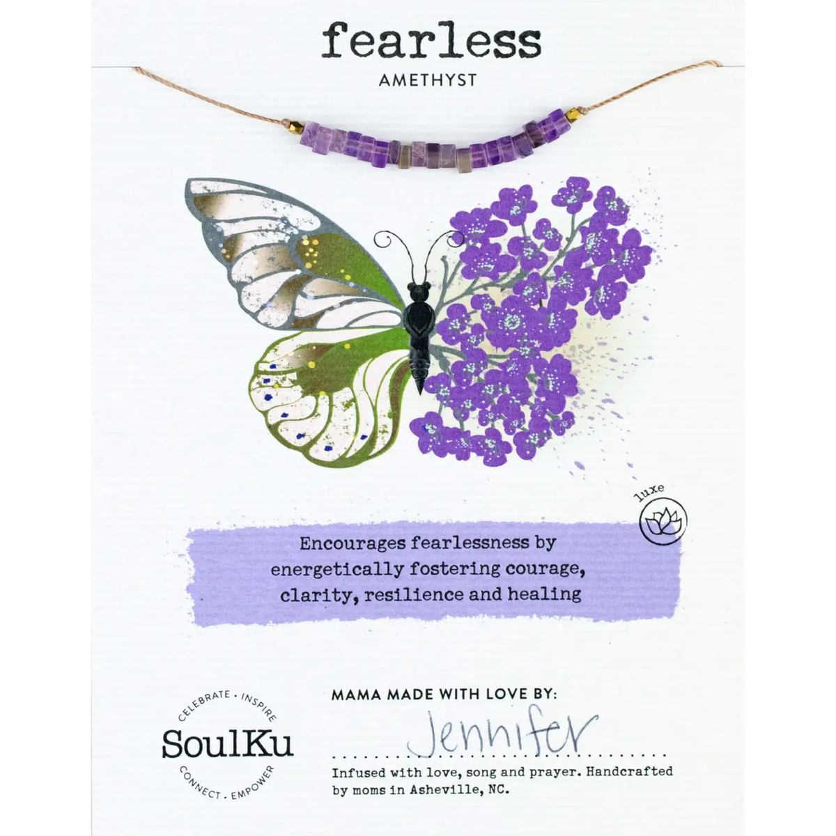 Amethyst Becoming Necklace For Fearless