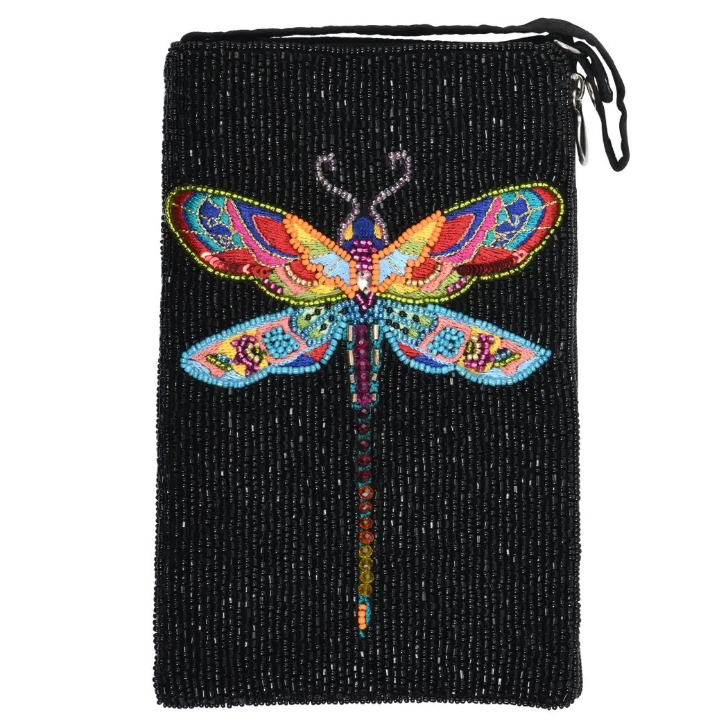 Beaded Purse - Dragonfly Colorful