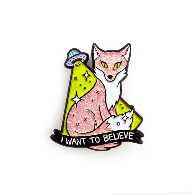 I Want to Believe Fox Enamel Pin