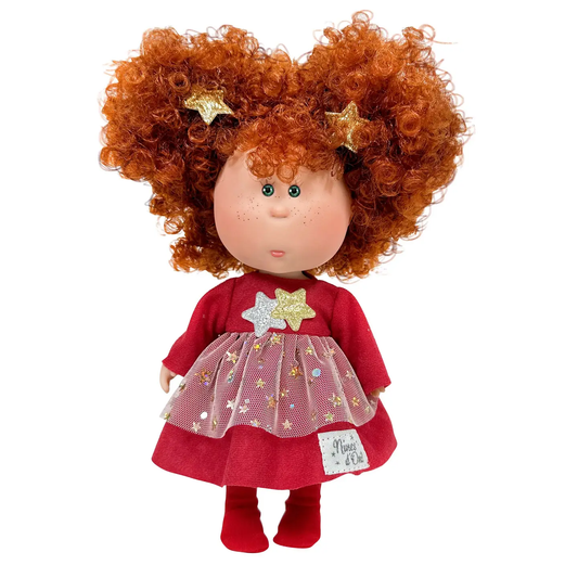 Little Mia Christmas Doll Curly Red Hair