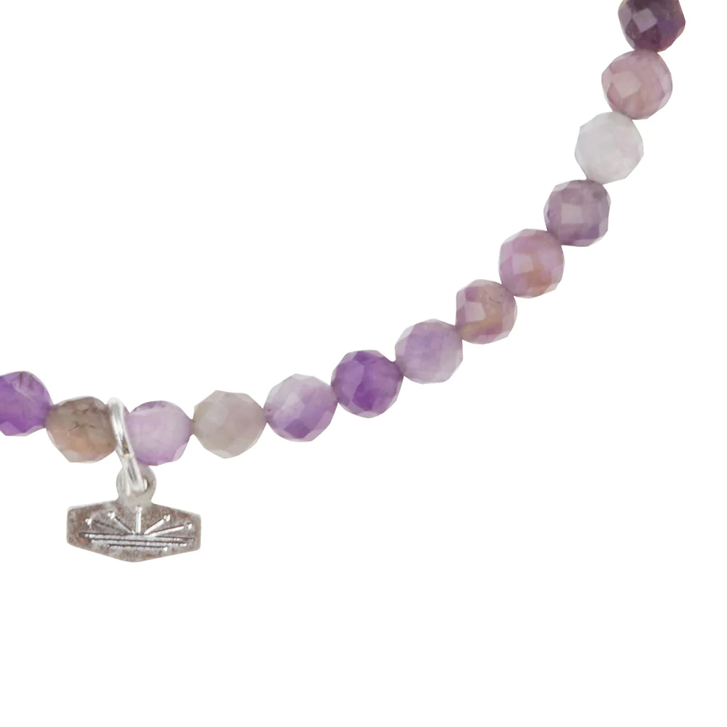 Mini Stone Stacking Bracelet - Amethyst