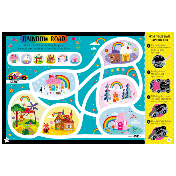 Rainbows Book Scratch Activity Book
