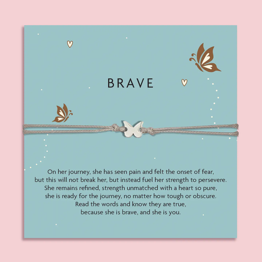Brave Butterfly Wish Bracelet Blue