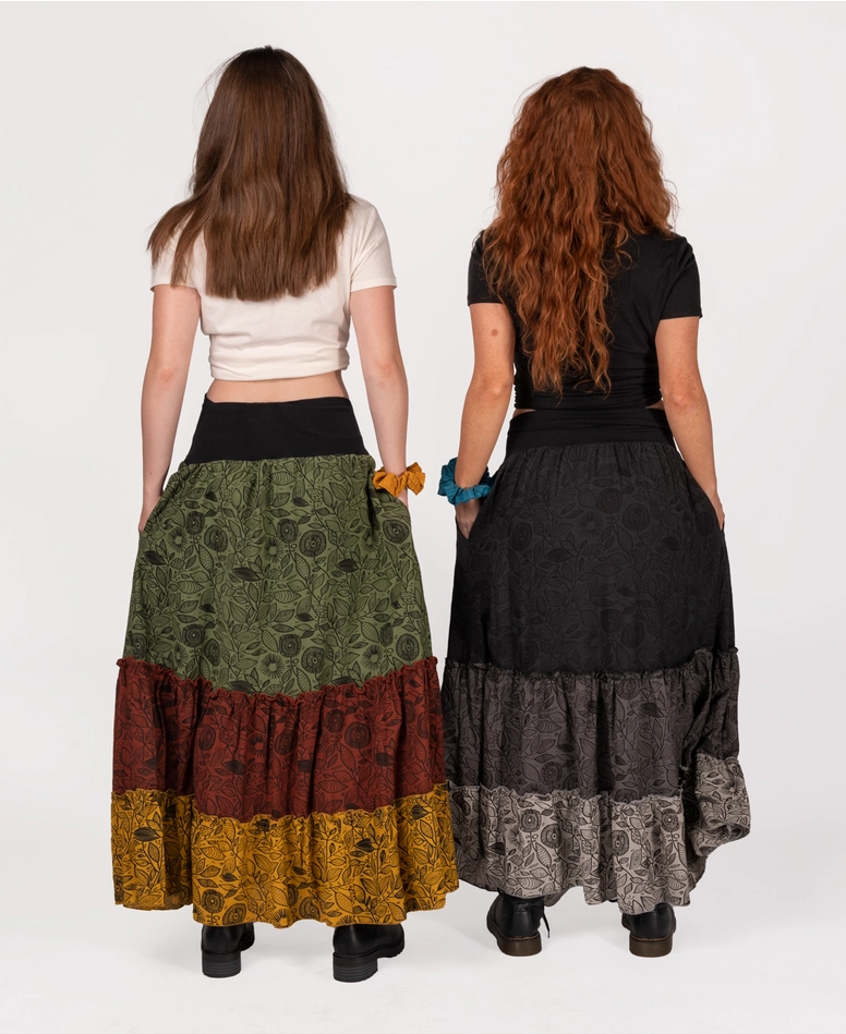 Three Tier Maxi Skirt