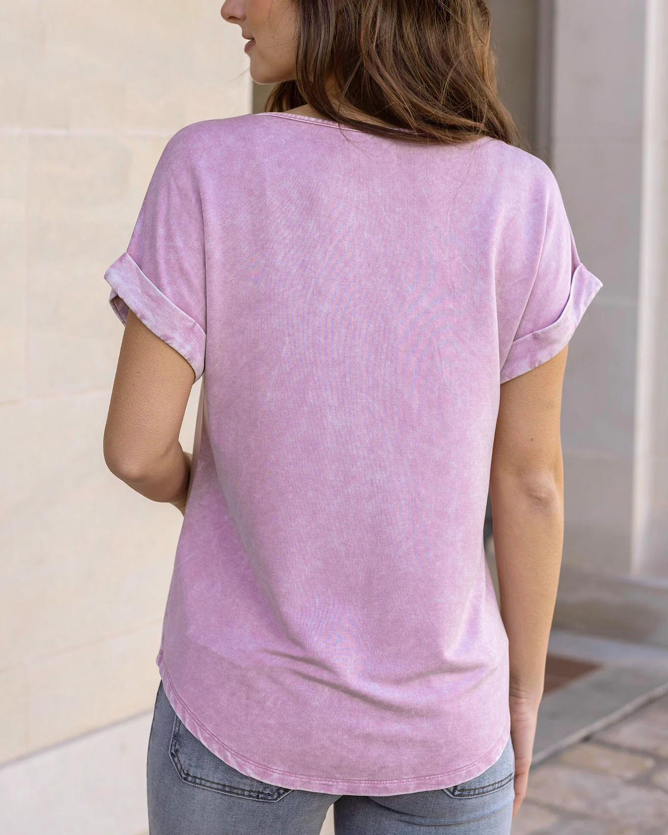 Henley Mineral Washed Tee