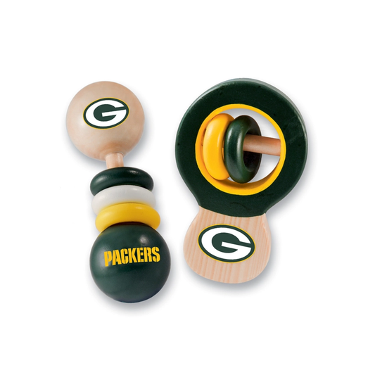 Green Bay Packers NFL Wood Rattle Pack