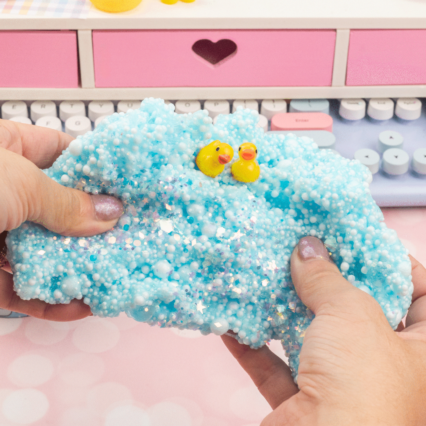 Squeaky Clean Bubble Bath Floam Signature Slime