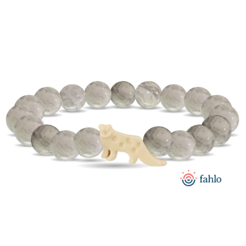Fahlo Bracelet: The Ascent Snow Leopard