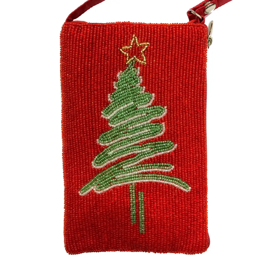 Beaded Purse - Christmas Tree