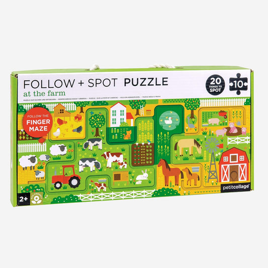 Follow + Spot Puzzle At The Farm