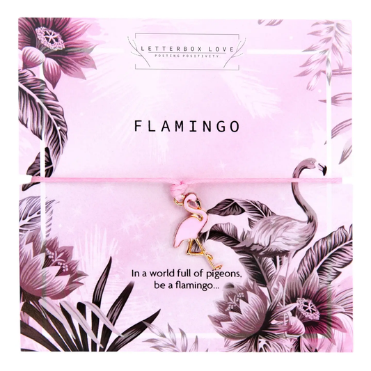 Pink Flamingo Wish Bracelet