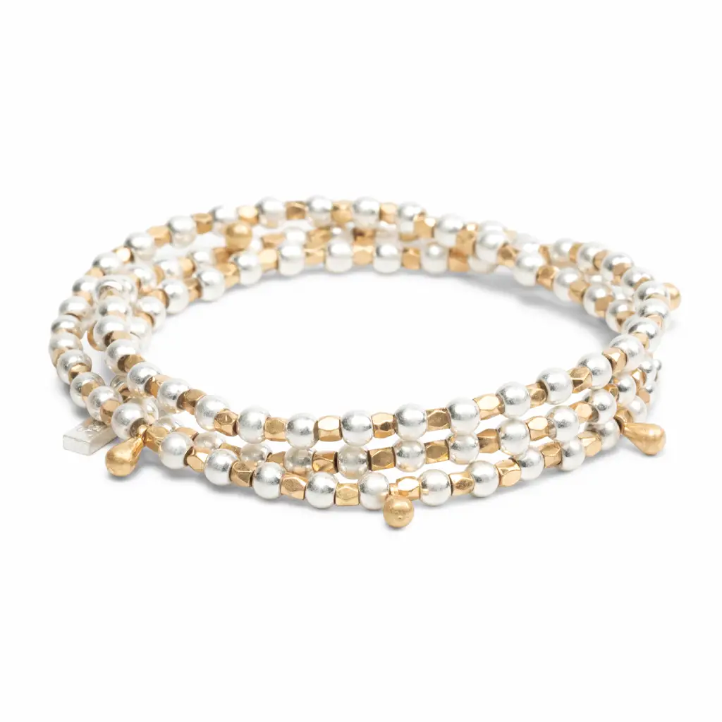 Metal Wrap Necklace/Bracelet/Anklet Silver & Gold