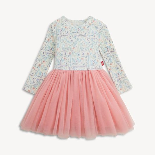 Baby Girls White Floral Tutu Bodysuit Dress