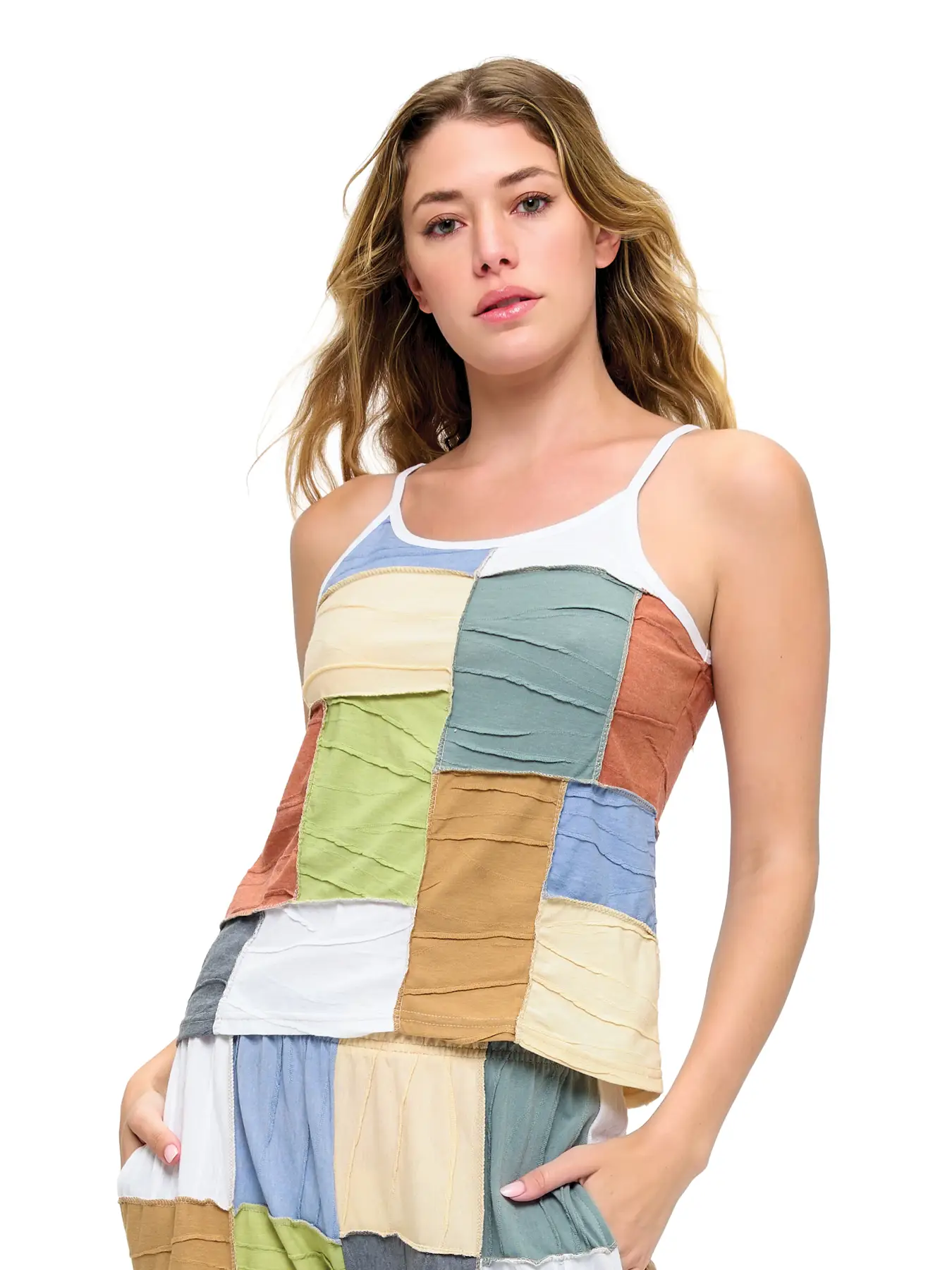 Pastel Patchwork Tank Top