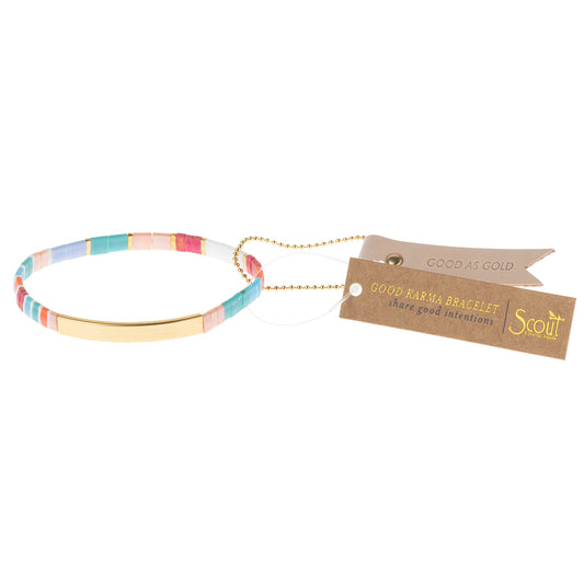 Good Karma Bracelet Good as Gol-Aqua/Gold