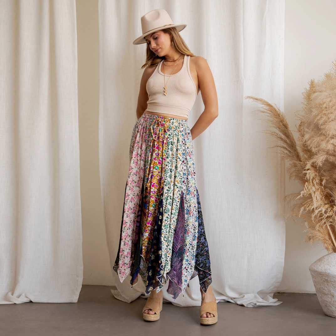 Artisan Bohemian Patchwork Skirt