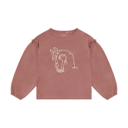 Girls Horse Long Sleeve Top