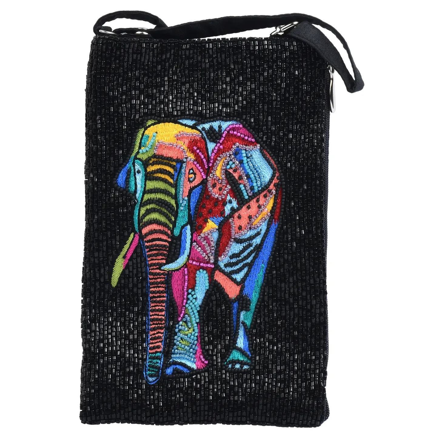 Beaded Purse - Colorful Elephant