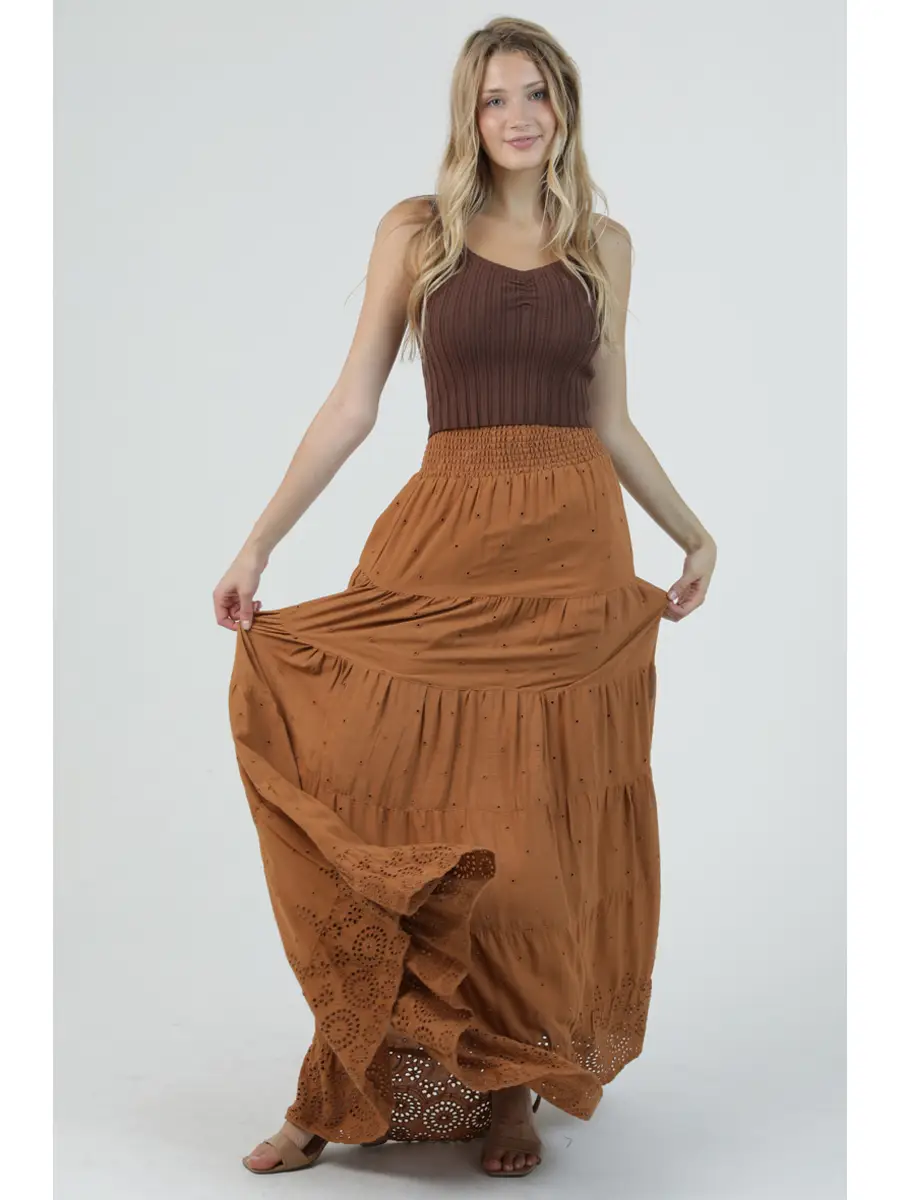 Tiered Maxi Skirt