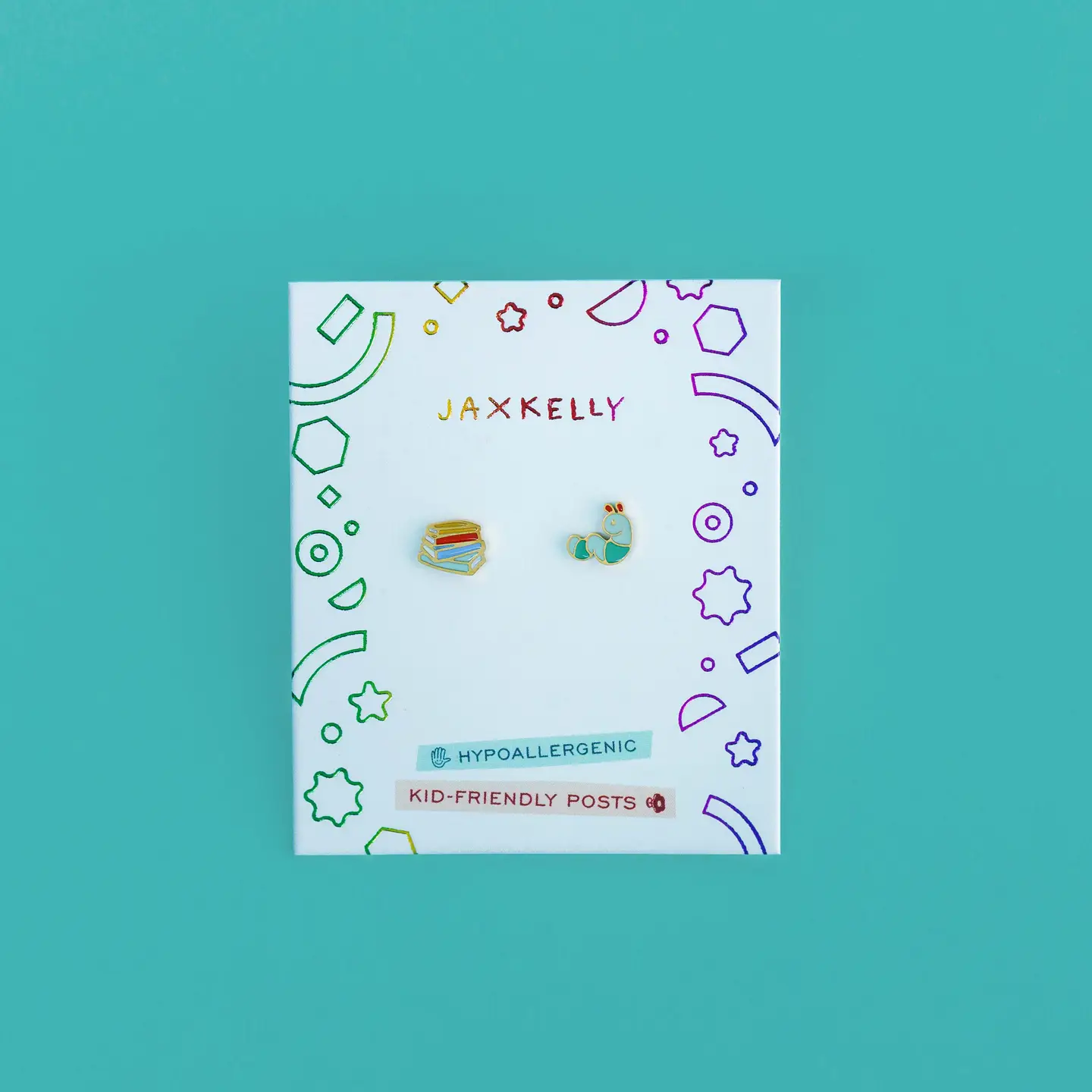 Bookworm Flat Back Earrings